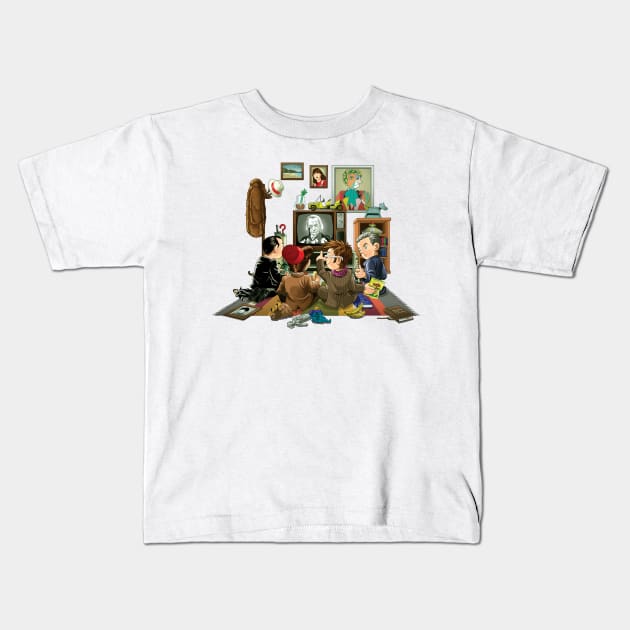 50 Years of The Doctor Kids T-Shirt by saqman